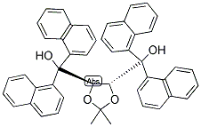 [(4R,5r)-5-[hydroxy-bis(1-naphthyl)methyl]-2,2-dimethyl-1,3-dioxolan-4-yl]-bis(1-naphthyl)methanol Structure,137536-94-8Structure