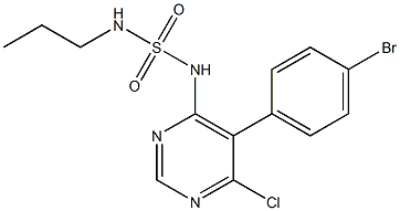 N-(5-(4-bromophenyl)-6-chloropyrimidin-4-yl)propane-1-sulfamide Structure,1393813-42-7Structure