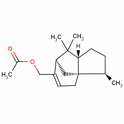 [3R-(3alpha,3abeta,7beta,8aalpha)]-2,3,4,7,8,8a-hexahydro-3,8,8-trimethyl-1h-3a,7-methanoazulene-6-methyl acetate Structure,1405-92-1Structure