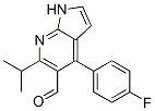 1H-Pyrrolo[2,3-b]pyridine-5-carboxaldehyde, 4-(4-fluorophenyl)-6-(1-methylethyl)- Structure,140640-93-3Structure