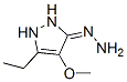 3H-pyrazol-3-one, 5-ethyl-1,2-dihydro-4-methoxy-, hydrazone (9ci) Structure,141500-15-4Structure