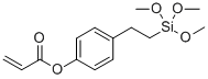 (Acryloxymethyl)phenethyltrimethoxysilanestore <5o c Structure,141813-19-6Structure