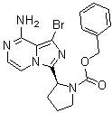 (S)-benzyl 2-(8-amino-1-bromoimidazo[1,5-a]pyrazin-3-yl)pyrrolidine-1-carboxylate Structure,1420478-88-1Structure