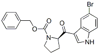 (R)-2-[(5-Bromo-1H-indol-3-yl)carbonyl]-1-pyrrolidinecarboxylic acid benzyl ester Structure,143322-56-9Structure