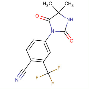 4-(4,4-Dimethyl-2,5-dioxoimidazolidin-1-yl)-2-trifluoromethylbenzonitrile Structure,143782-20-1Structure