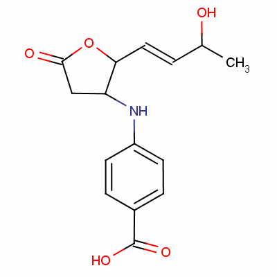 4-[[2-[(E)-3-hydroxybut-1-enyl]-5-oxooxolan-3-yl]amino]benzoic acid Structure,144397-99-9Structure