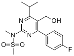 4-(4-Fluorophenyl)-6-isopropyl-2-[(N-methyl-n-methylsulfonyl)amino]pyrimidine-5-yl-methanol Structure,147118-36-3Structure