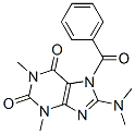 1H-purine-2,6-dione, 7-benzoyl-8-(dimethylamino)-3,7-dihydro-1,3-dimethyl- Structure,148122-87-6Structure