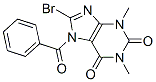 1H-purine-2,6-dione, 7-benzoyl-8-bromo-3,7-dihydro-1,3-dimethyl- Structure,148122-90-1Structure