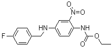 Ethyl {4-[(4-fluorobenzyl)amino]-2-nitrophenyl}carbamate Structure,150812-23-0Structure