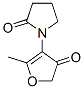 2-Pyrrolidinone, 1-(4,5-dihydro-2-methyl-4-oxo-3-furanyl)- Structure,151061-20-0Structure