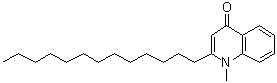 1-Methyl-2-tridecyl-4(1h)-quinolinone Structure,15266-35-0Structure