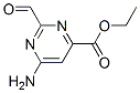 4-Pyrimidinecarboxylicacid,6-amino-2-formyl-,ethylester(9ci) Structure,153093-62-0Structure