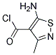 4-Isothiazolecarbonyl chloride, 5-amino-3-methyl-(9ci) Structure,154807-47-3Structure