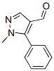 1-Methyl-5-phenyl-1H-pyrazole-4-carbaldehyde Structure,154927-01-2Structure