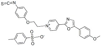 1-[2-(4-Isothiocyanatophenoxy)ethyl]-4-[5-(4-methoxyphenyl)-2-oxazolyl] pyridinium tosylate Structure,155862-93-4Structure