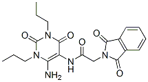 2H-isoindole-2-acetamide, n-(6-amino-1,2,3,4-tetrahydro-2,4-dioxo-1,3-dipropyl-5-pyrimidinyl)-1,3-dihydro-1,3-dioxo- Structure,155930-19-1Structure