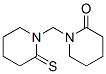 2-Piperidinone, 1-[(2-thioxo-1-piperidinyl)methyl]- Structure,157439-33-3Structure