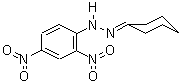 Cyclohexanone 2,4-dinitrophenylhydrazone Structure,1589-62-4Structure