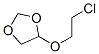 1,3-Dioxolane, 4-(2-chloroethoxy)- Structure,16162-31-5Structure