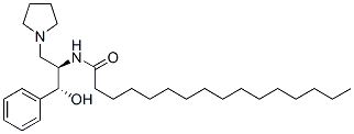 Hexadecanamide, N-[(1R,2R)-2-hydroxy-2-phenyl-1-(1-pyrrolidinylmethyl)ethyl]- Structure,163042-29-3Structure