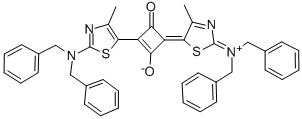 (4E)-2-[2-(dibenzylamino)-4-methyl-1,3-thiazol-5-yl]-4-[2-(dibenzyliminio)-4-methyl-1,3-thiazol-5(2h)-ylidene]-3-oxo-1-cyclobuten-1-olate Structure,164534-33-2Structure