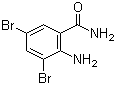 2-Amino-3,5-dibromobenzamide Structure,16524-04-2Structure