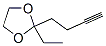 1,3-Dioxolane, 2-(3-butynyl)-2-ethyl-(9ci) Structure,166907-61-5Structure