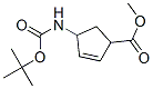 4-[[(1,1-Dimethylethoxy)carbonyl]amino]-2-cyclopentene-1-carboxylic acid methyl ester Structure,168683-02-1Structure