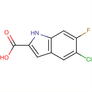 5-Chloro-6-fluoro-indole-2-carboxylic acid Structure,169674-55-9Structure