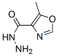 4-Oxazolecarboxylicacid,5-methyl-,hydrazide(9ci) Structure,170959-36-1Structure