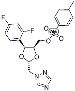 1-[[(2S,4r)-2-(2,4-difluorophenyl)-4-[3-(p-tolylsulfonyl)propyl]-1,3-dioxolan-2-yl]methyl]-1,2,4-triazole Structure,171764-49-1Structure