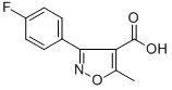 3-(4-Fluorophenyl)-5-methyl-4-isoxazolecarboxylic acid Structure,1736-21-6Structure