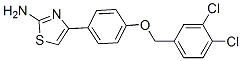 4-{4-[(3,4-Dichlorobenzyl)oxy]phenyl}-1,3-thiazol-2-amine Structure,175136-16-0Structure