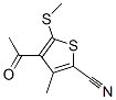 4-Acetyl-3-methyl-5-(methylthio)thiophene-2-carbonitrile Structure,175202-62-7Structure