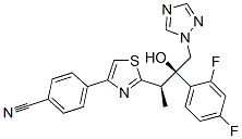 4-[2-[(2R,3r)-3-(2,4-difluorophenyl)-3-hydroxy-4-(1,2,4-triazol-1-yl)butan-2-yl]-1,3-thiazol-4-yl]benzonitrile Structure,182760-06-1Structure