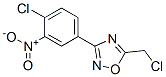 5-Chloromethyl-3-(4-chloro-3-nitro-phenyl)-[1,2,4]oxadiazole Structure,187399-90-2Structure