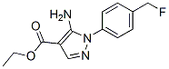 5-Amino-1-[4-(fluoromethyl)phenyl]-1H-pyrazole-4-carboxylic acid ethyl ester Structure,187998-54-5Structure