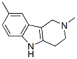 2,8-Dimethyl-2,3,4,5-tetrahydro-1H-pyrido[4,3-b]indole Structure,19686-05-6Structure