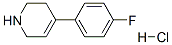 4-(4-Fluorophenyl)-1,2,3,6-tetrahydropyridine hydrochloride Structure,1978-61-6Structure