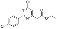 Ethyl 2-(6-chloro-2-(4-chlorophenyl)pyrimidin-4-yl)acetate Structure,20045-78-7Structure