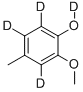 2-Methoxy-4-methylphenol-3,5,6-d3,od Structure,20189-08-6Structure