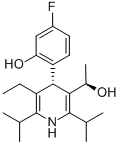 3-Pyridinemethanol, 5-ethyl-4-(4-fluoro-2-hydroxyphenyl)-a-methyl-2,6-bis(1-methylethyl)-, (aR,4S)-rel- Structure,202917-22-4Structure