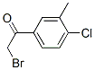 2-Bromo-1-(4-chloro-3-methylphenyl)ethan-1-one Structure,205178-80-9Structure