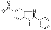 1-Methyl-5-nitro-2-phenylbenzimidazole Structure,20648-09-3Structure