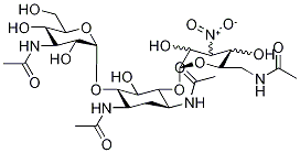 6-O-[3-acetamido-3-deoxy-alpha-d-glucopyranosyl]-4-o-(6-acetamido-3,6-dideoxy-3-nitrohexopyranosyl)-n,n’-diacetyl-2-deoxy-d-streptamine Structure,20971-00-0Structure