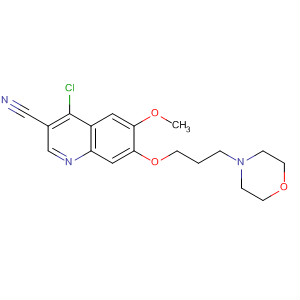 4-Chloro-6-methoxy-7-(3-morpholin-4-yl-propoxy)-quinoline-3-carbonitrile Structure,214487-30-6Structure