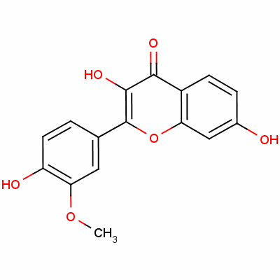 3,7-Dihydroxy-2-(4-hydroxy-3-methoxyphenyl)-4h-1-benzopyran-4-one Structure,21511-25-1Structure