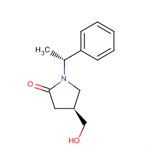 (S)-4-(hydroxymethyl)-1-((r)-1-phenylethyl)pyrrolidin-2-one Structure,215183-32-7Structure