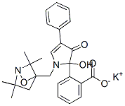 5-(2-Carboxyphenyl)-5-hydroxy-1-((2,2,5,5-tetramethyl-1-oxypyrrolidin-3-yl)-methyl)-3-phenyl-2-pyrrolin-4-one, potassium salt Structure,216779-95-2Structure